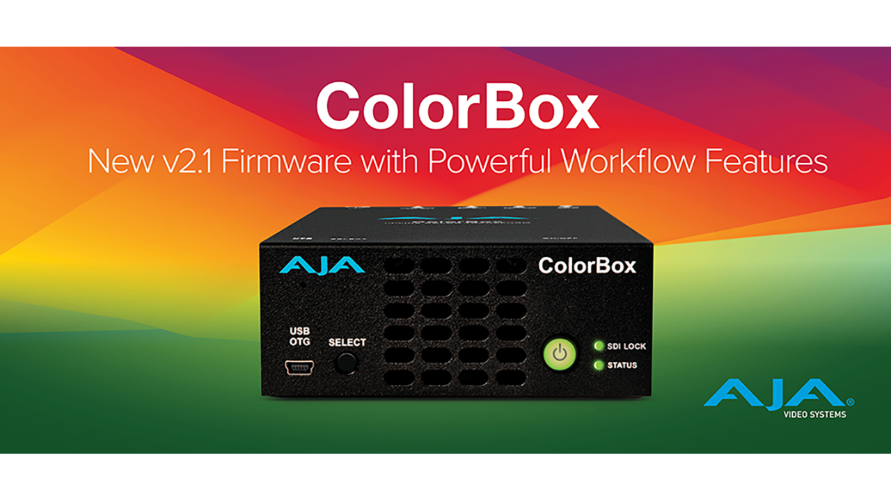 AJA、NAB 2024 に先立ち ColorBox のアップデートを発表