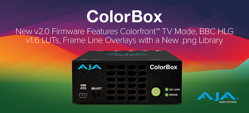 AJA 社、ColorBox v2.0 を発表