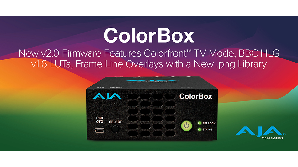 AJA 社、ColorBox v2.0 を発表