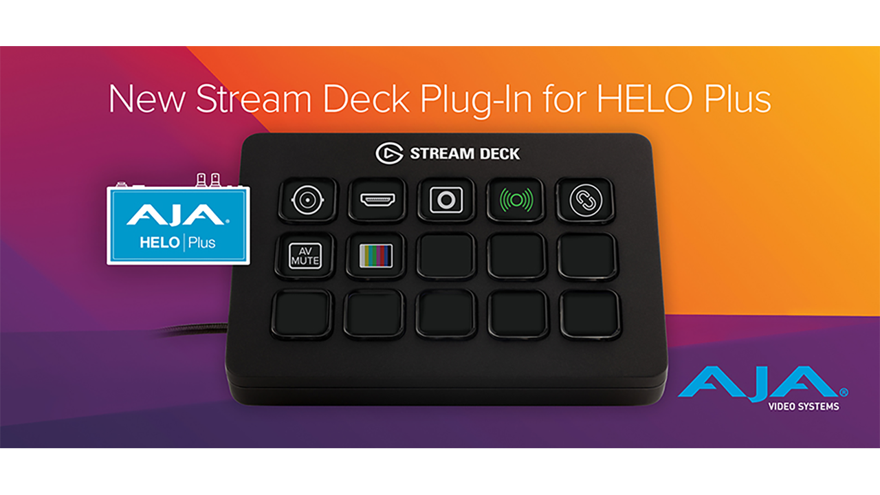 AJA 社、HELO Plus 向けの Stream Deck 無償プラグインを発表