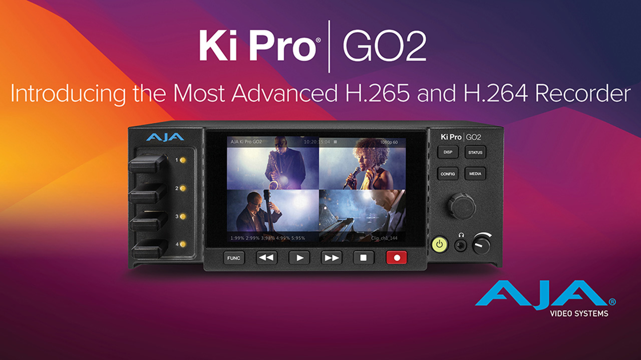 AJA 社、新しいマルチチャンネル HEVC/AVC レコーダー「Ki Pro GO2」を InfoComm 2024 で発表
