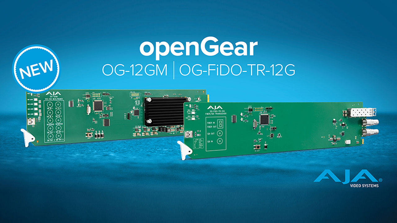 AJA 社、12G-SDI 接続の openGear® ソリューションへ新たに 2 製品を追加