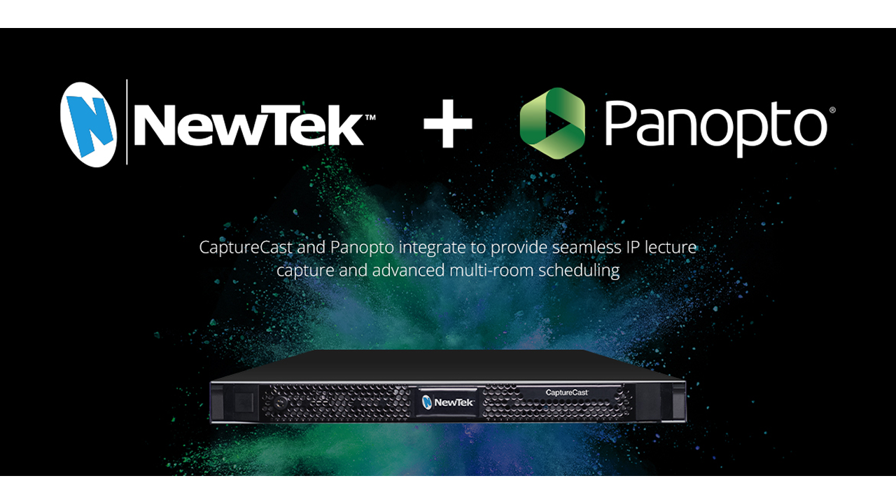 NewTek 社、Panopto 社と CaptureCast™ に関するテクニカルパートナーシップを締結