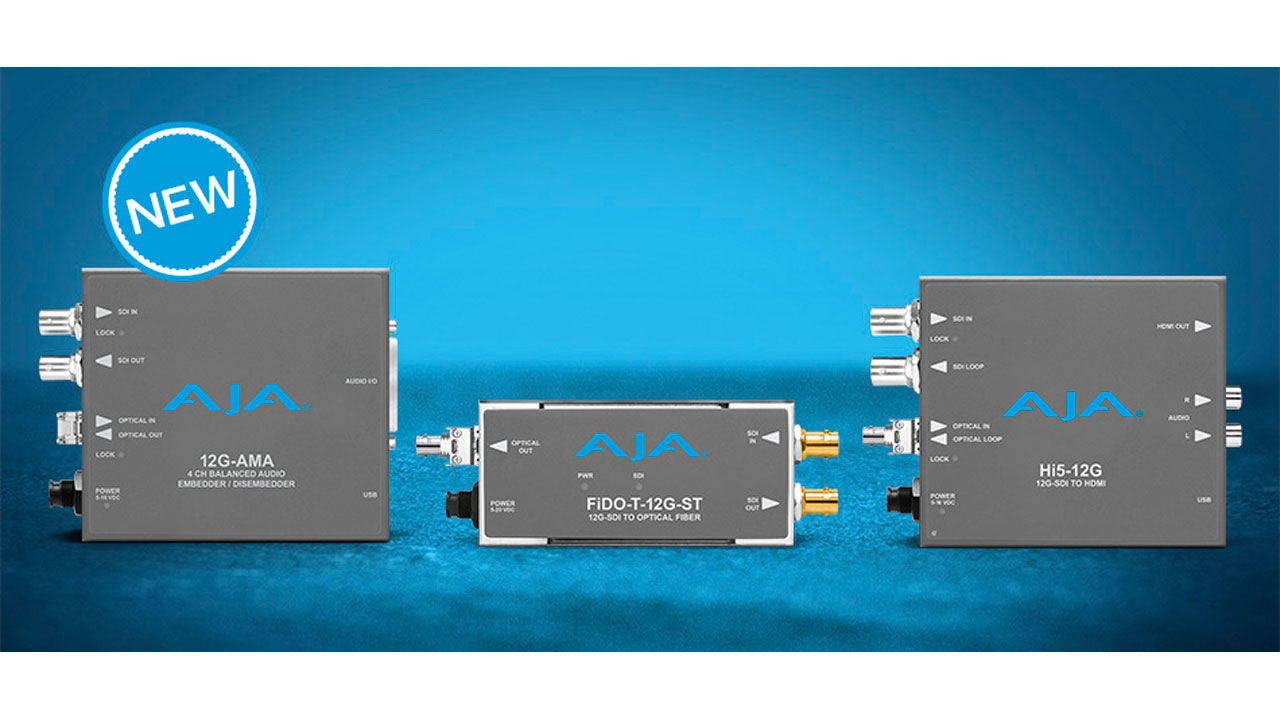 AJA 社、12G-SDI 対応ミニコンバーターの新製品の発売を開始