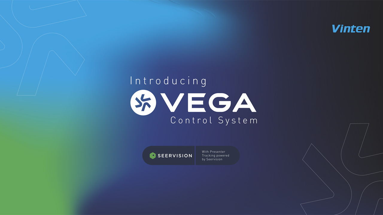 Seervision 社、Vinten 社との提携により VEGA コントロールシステムで AI を活用したトラッキングとリフレーミングを実現